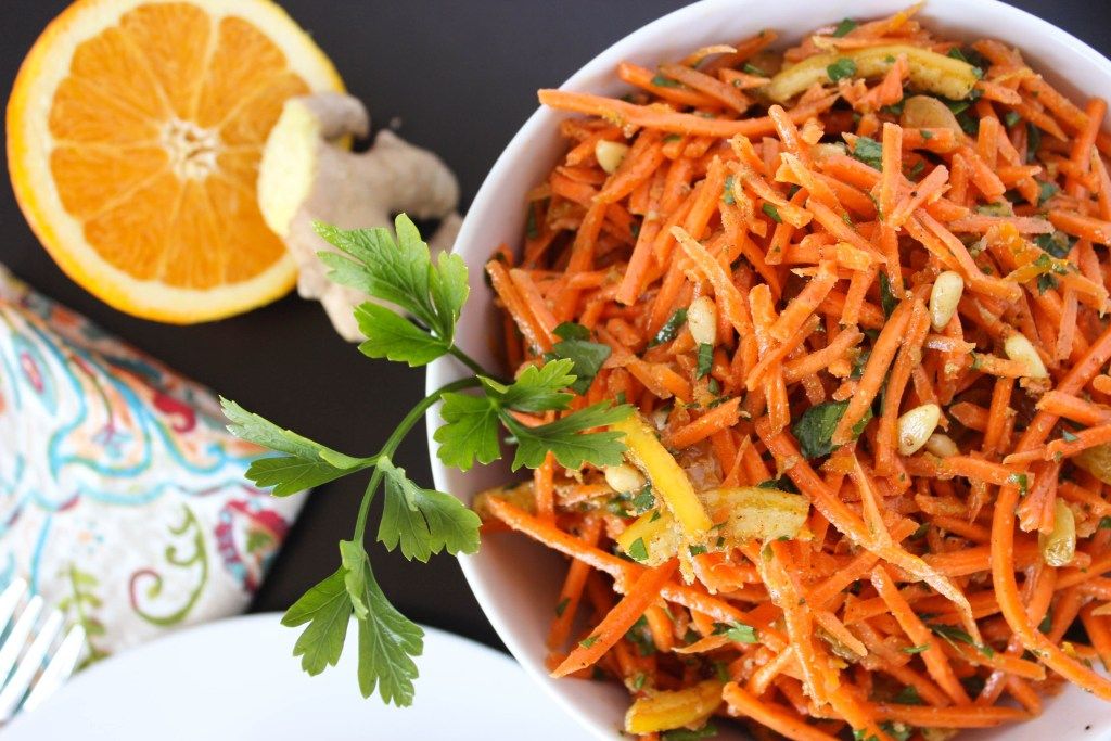 Oriental carrot salad