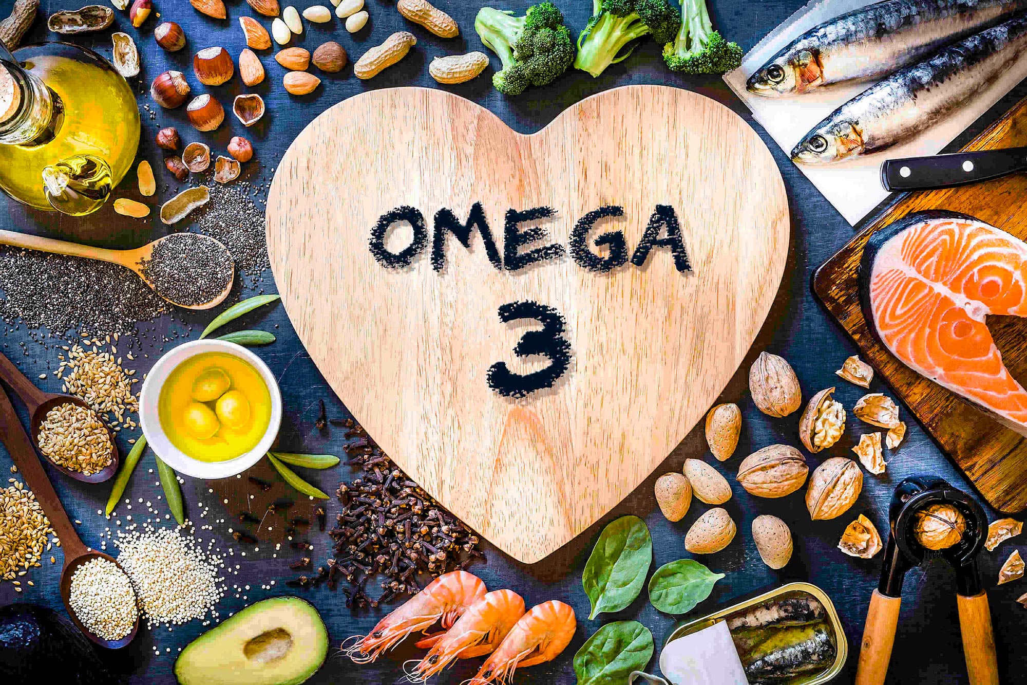 What foods contain omega fatty acids?